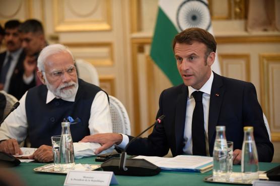 Entre Macron et Modi, le souci de trouver une issue négociée à la guerre en Ukraine